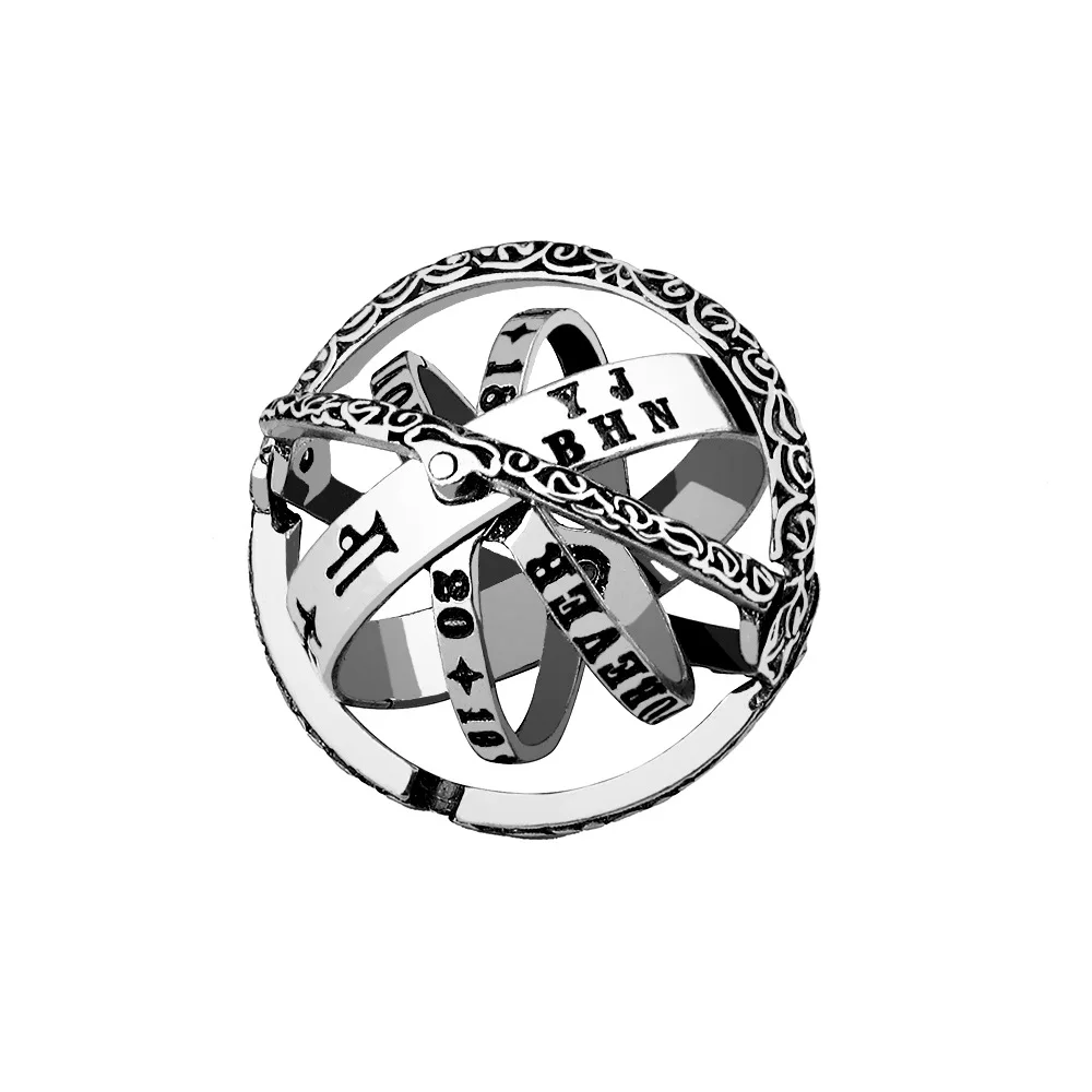 Яркая луна модное горячая Распродажа астрономическое сферическое кольцо с