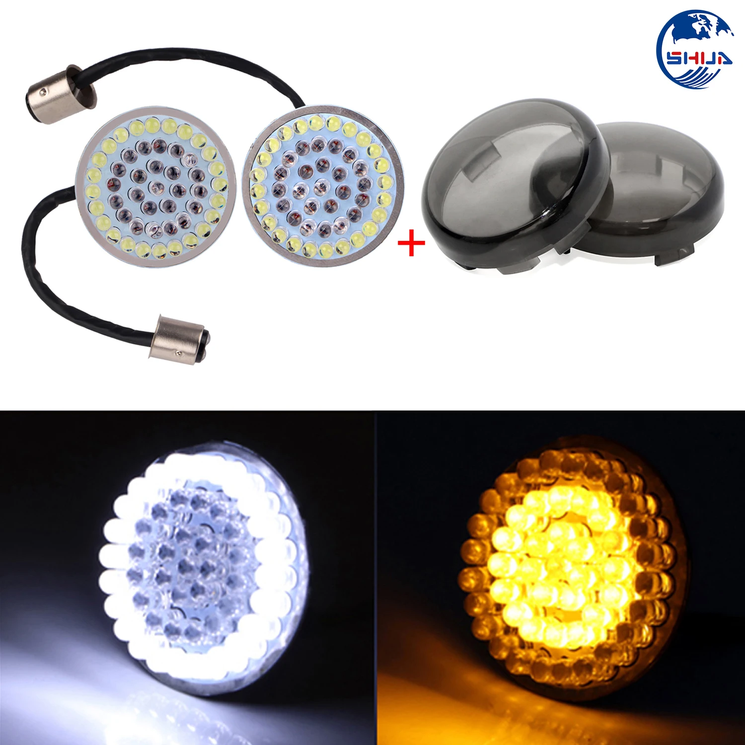 1157 светодиодный поворотник бег мигалка светильник с дым абажур для лампы