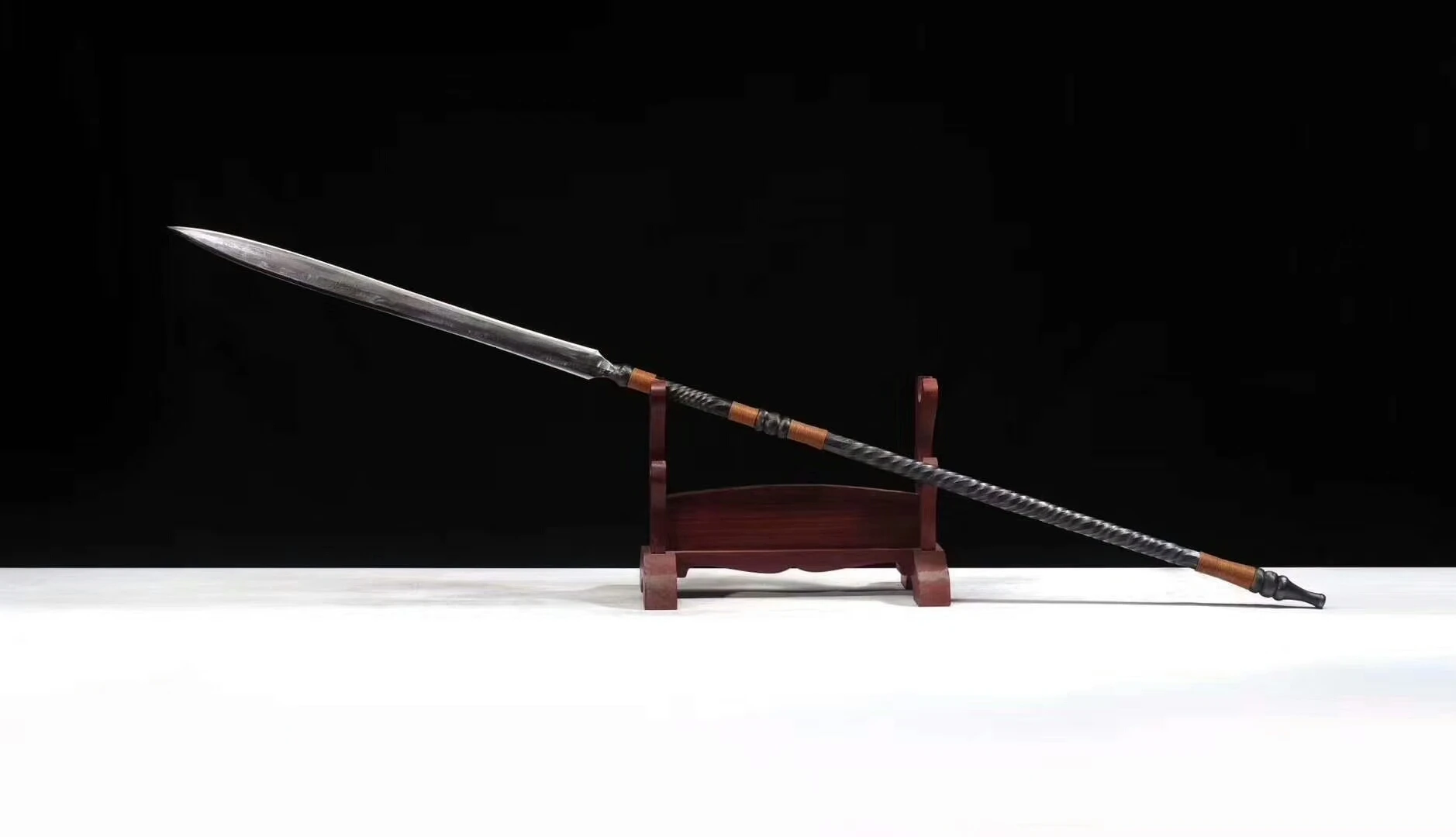 Витая Дамасская сталь ушу кунгфу копья|wushu spear|wushu steelspear wushu |