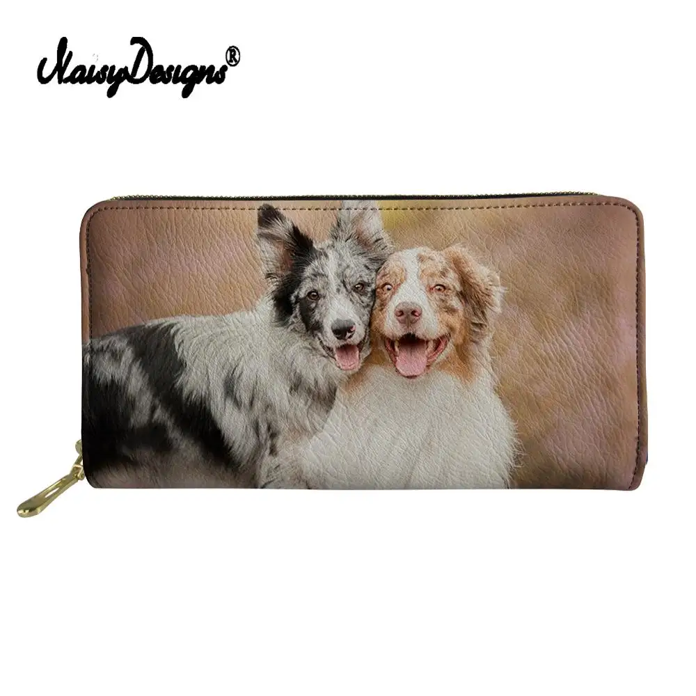 Австралийская овчинка держатель для карт влюбленных Женщин мужской кошелек