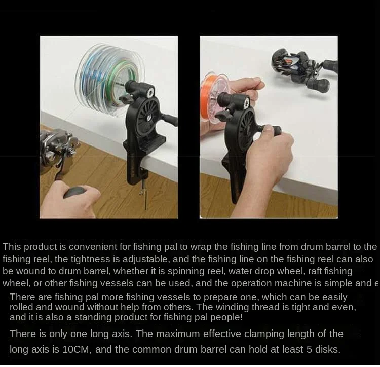 

Fishing Line Winder Spooler Spinning Baitcasting Reel Line Spooler Machine Station System Line Spooling Winder