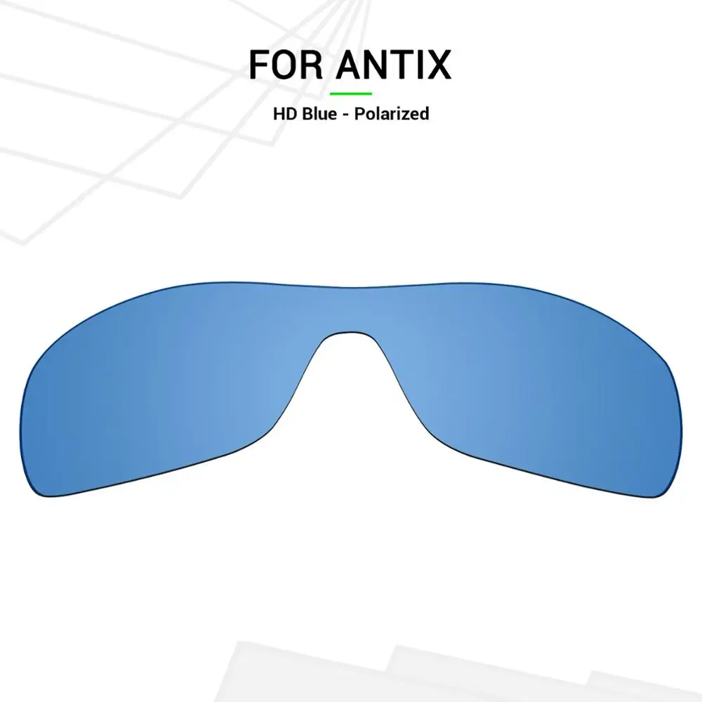 

Mryok Anti-Scratch POLARIZED Replacement Lenses(Lens Only) for-Oakley Antix Sunglasses HD Blue