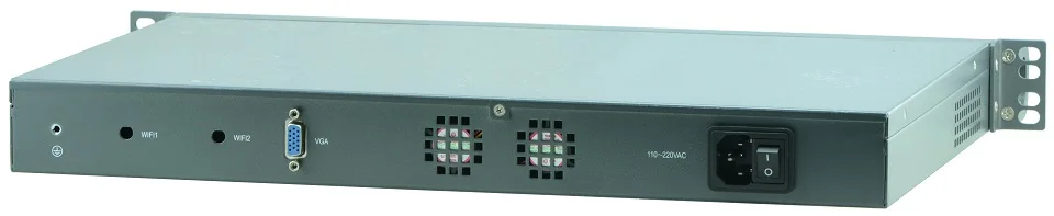 Причастником 6 портов ethernet LAN сетевой безопасности брандмауэр linux Безвентиляторный Intel Celeron J1900 1U rackmount сервер