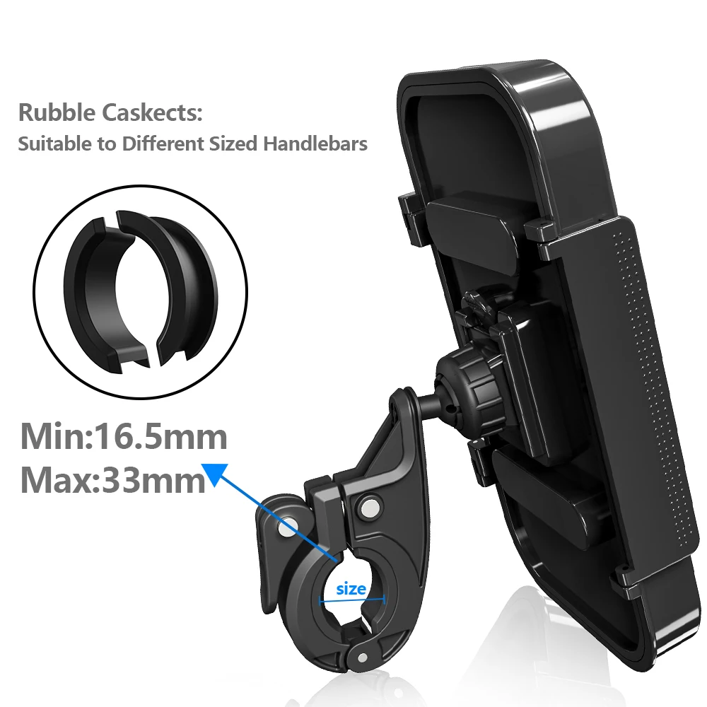 adjustable 360 waterproof bicycle phone holder universal bike motorcycle handlebar cell phone support mount bracket for iphone free global shipping