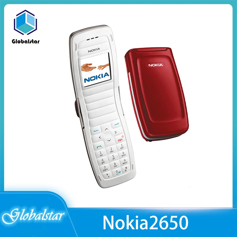 

Nokia 2650 Refurbished Original Unlocked Nokia 2650 Flip 1.2' GSM mobile phone 2G phone with one year warranty free shipping