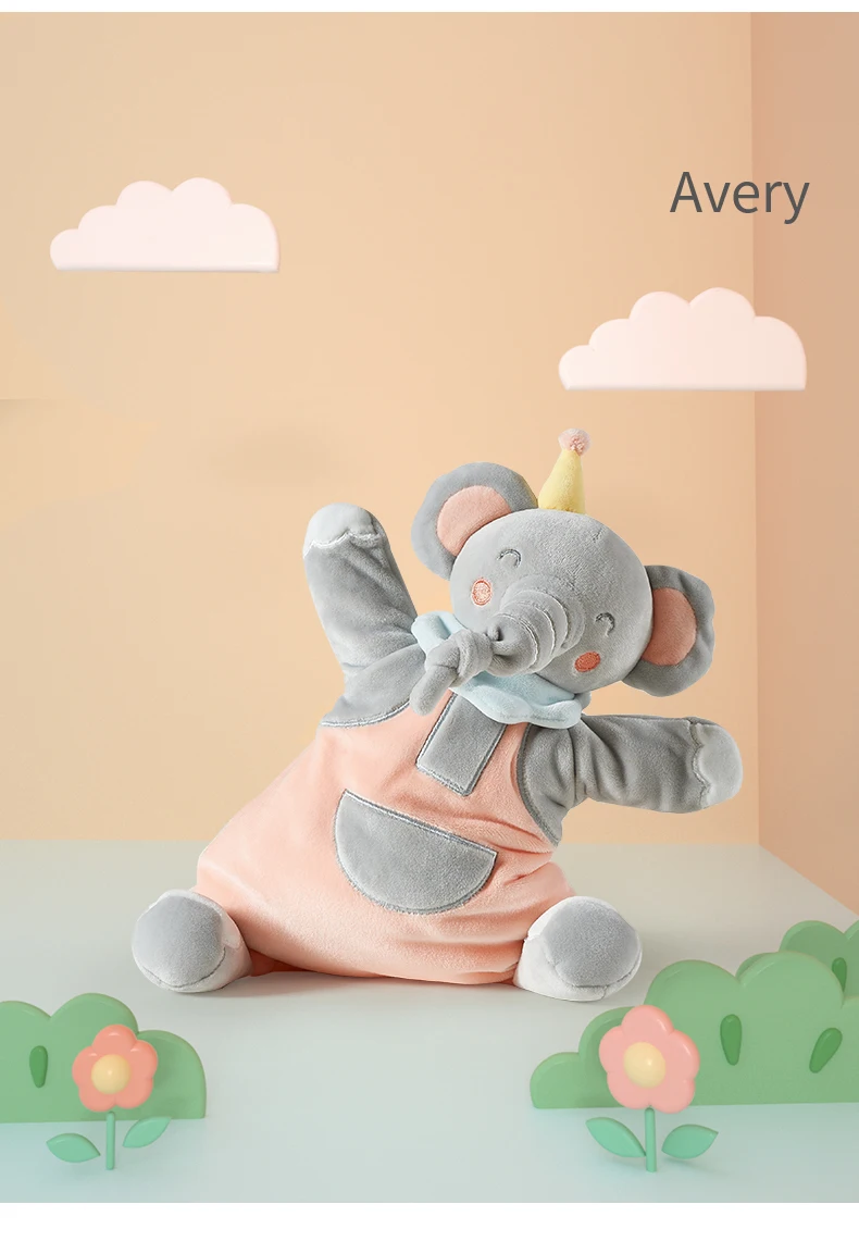 BabyGo детское успокаивающее полотенце, мягкая плюшевая комфортная игрушка, спящий артефакт, животное, медведь, слон, комфортная Детская кукла, игрушка
