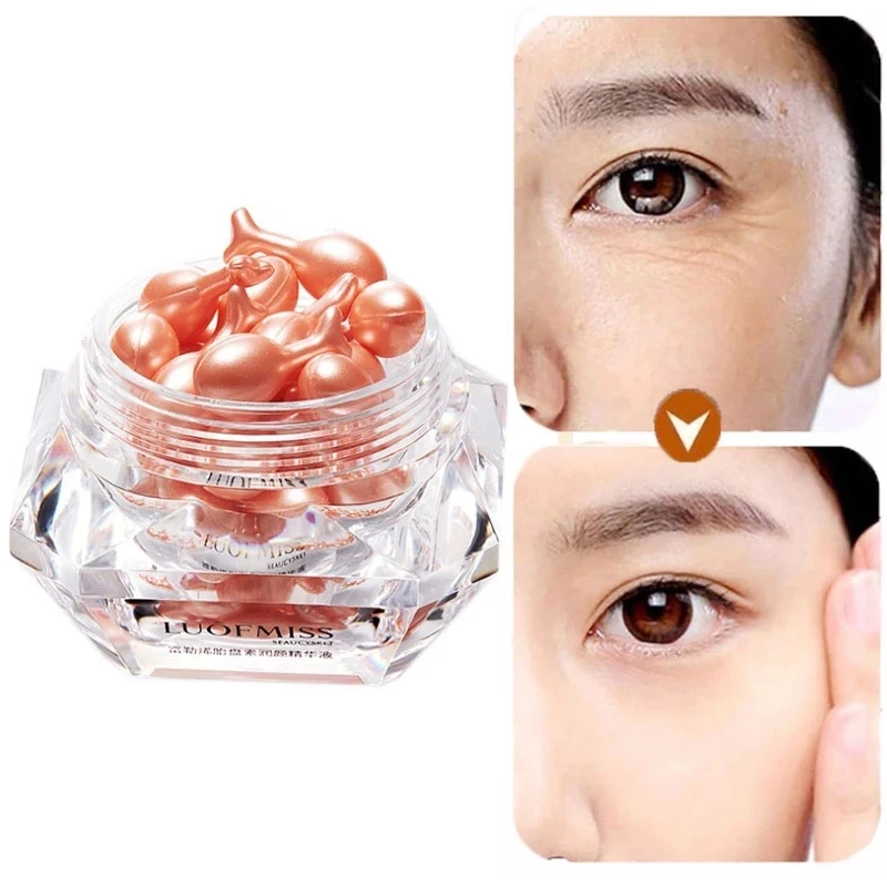 Экстракт плаценты Fullerene 30 шт. Капсульная Сыворотка для лица увлажняющий крем