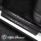 Двери автомобиля Наклейка для порога авто-Обложка из углеродного волокна углерода автомобильное украшение для Alfa Romeo 159 Джулия Giulietta 147 156
