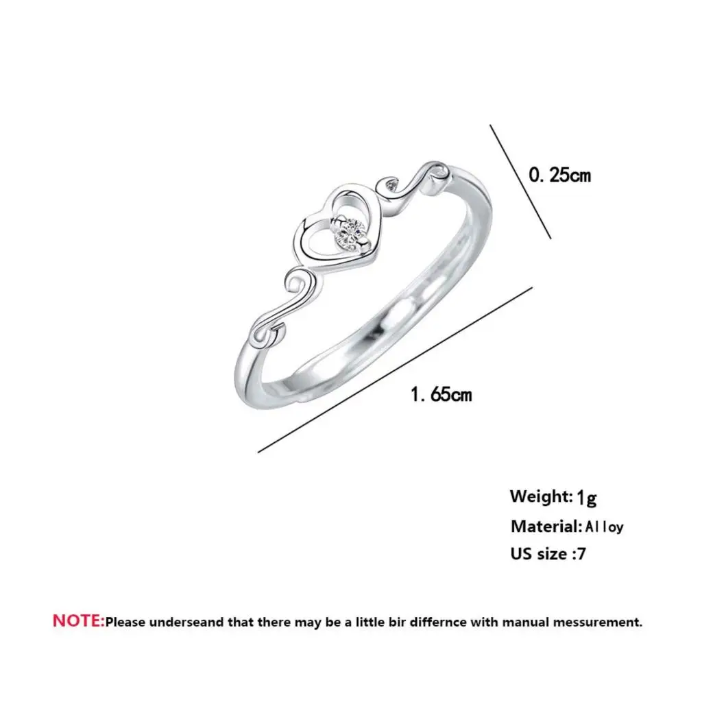 Cxwind модные сердца Бесконечность слияние кольцо любовь кольца для женщин