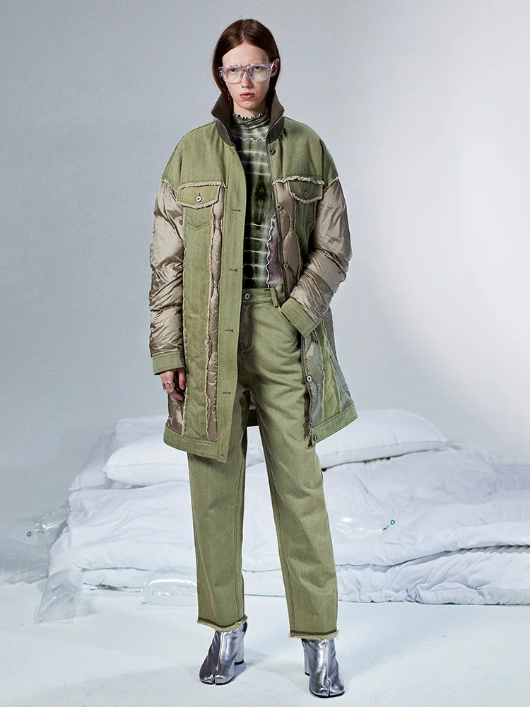 

Женская длинная куртка на белом утином пуху [11,11], новая коллекция зима 2019