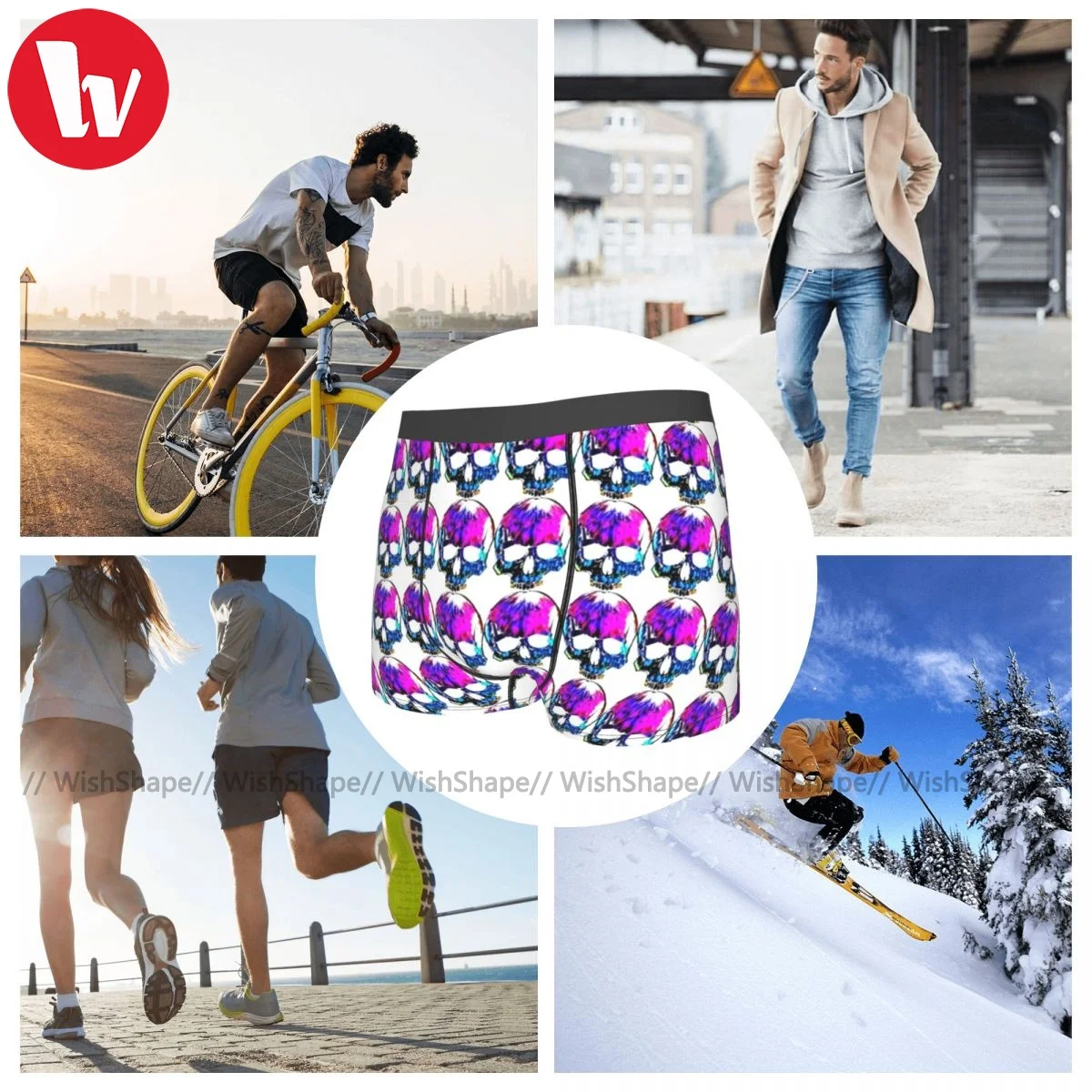 

Basquiat Underwear Cute Trenky Customs Trunk Polyester Sublimation Boys Boxer Brief