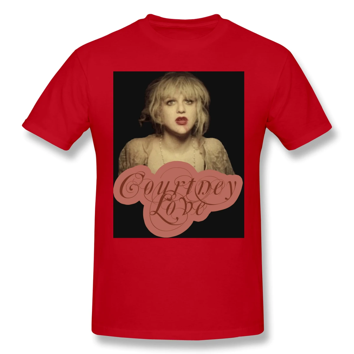 Мужская Базовая футболка с длинным рукавом Courtney And Love Забавные футболки коротким