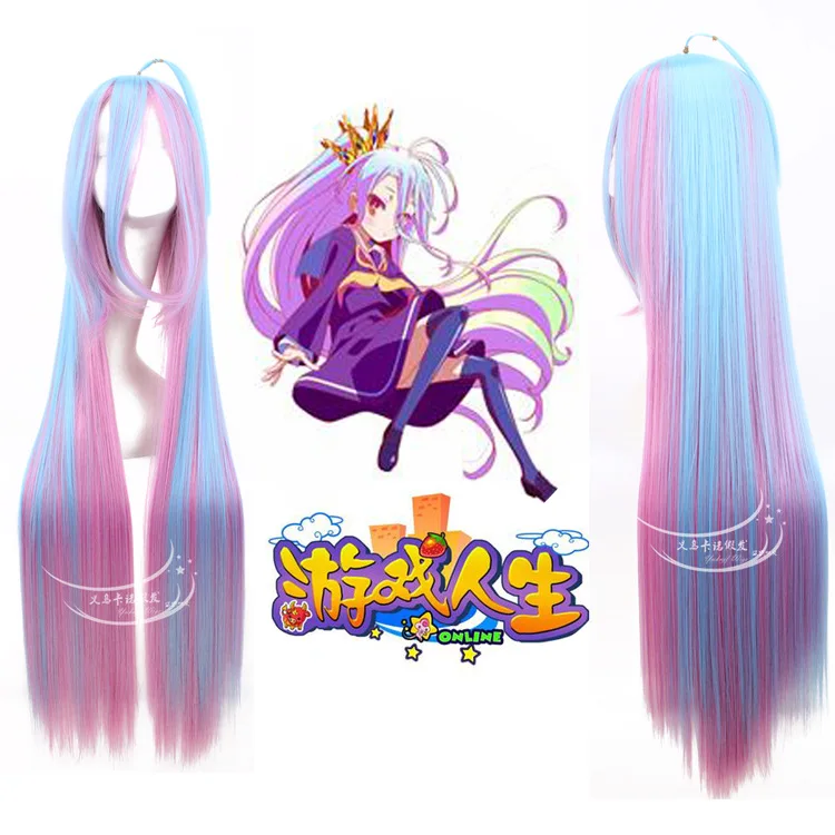 Длинные прямые Термостойкие парики из синтетических волос 100 см без игры жизни