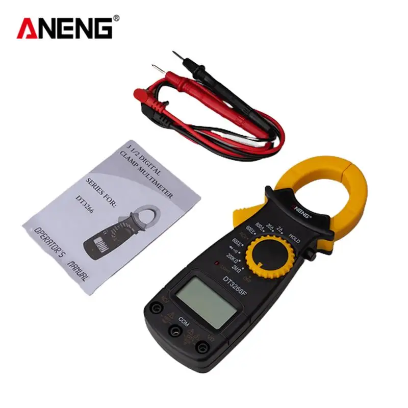 

ANENG Clamp Meter DT3266F Amp Digital Multimeter With Buzzer AC/DC Voltage Current NCV Resistance Diode Ammeter Tester