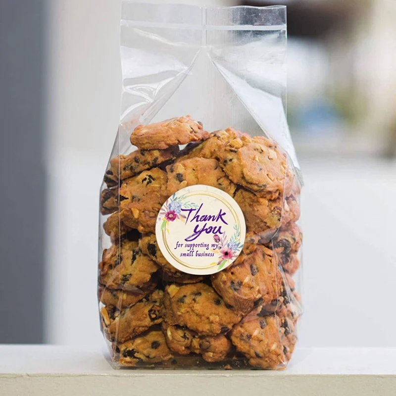 

500Pcs/Roll Thank You Floral Handmade Crafts Decoration Envelope Seal Stickers Gift Package Scrapbooking Decor