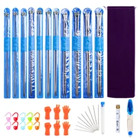 diy knitting needle set crochet hooks home 38pcs stainless steel sets craft accessories