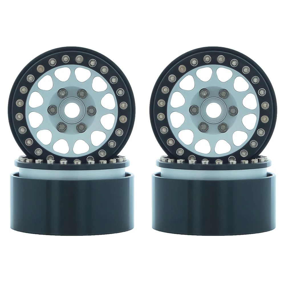 1PCS/4PCS Anodized Metal 1.9 Beadlock Wheel Hub for 1/10 RC Crawler Axial SCX10 Capra Wraith Traxxas TRX4 TRX6 YK4102 Tamiya MST | Игрушки и