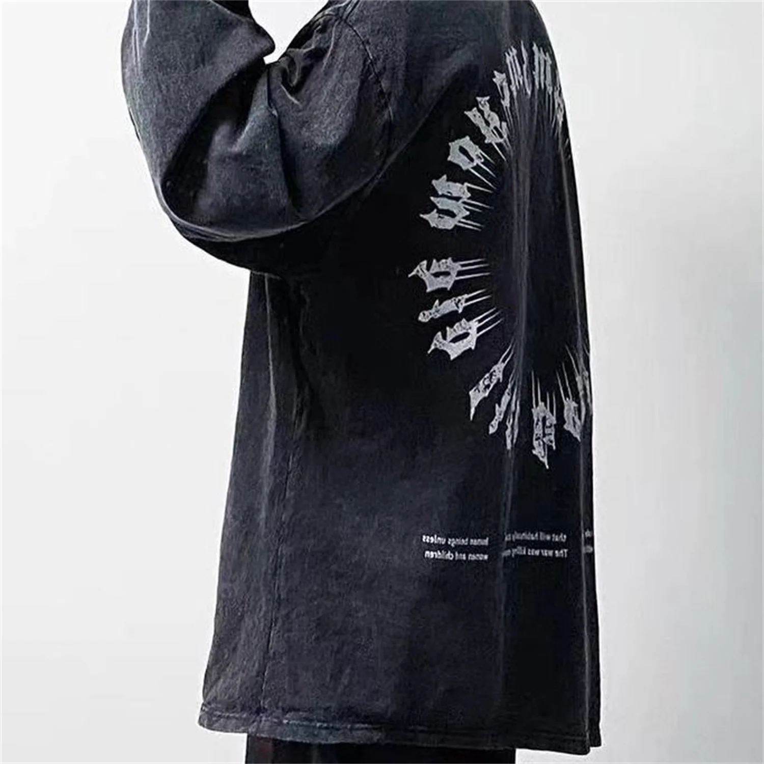 

Biack Cotton Sweatshirt Male Funny Autumn Hoodie Long Sleeve Loose Harajuku Korean Tops Streetwear Winter High Street Hoodies
