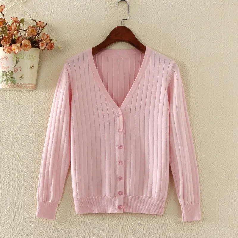 

Knitted Cardigan Women Sweater Spring Autumn New Sweaters Coat V-Neck Slim Short Cardigan Mujer Women Jacket Plus Size 4XL C6075