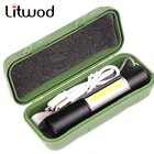 Мини светодиодный фонарик супер яркий COB LED XP-G Q5 фонарь Водонепроницаемый Портативный USB аккумуляторная 3 режима для кемпинга Велоспорт ночное освещение