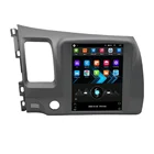 Автомобильный GPS-навигатор в стиле Tesla на Android для HONDA CIVIC 2006-2011 с поддержкой ручного кондиционера и стереоплеера