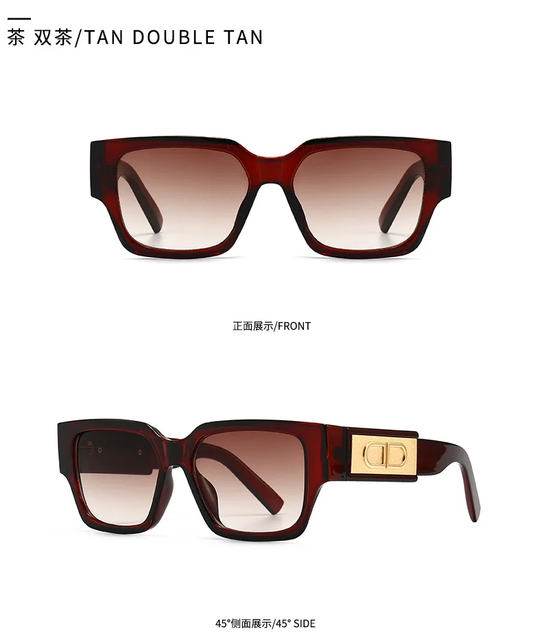 Солнцезащитные очки Мужские квадратные в стиле ретро 2021 | Аксессуары для одежды