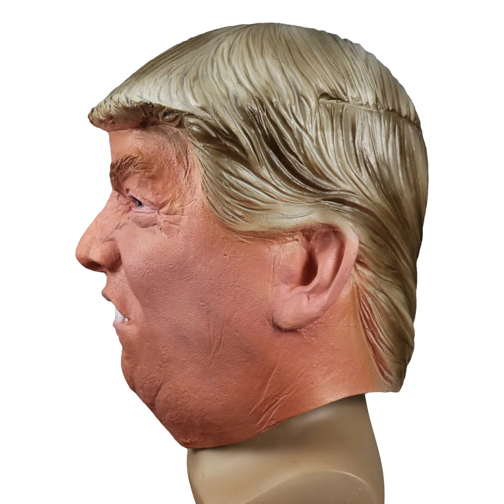 Забавная Реалистичная латексная маска президента Дональда Трампа маскарадные