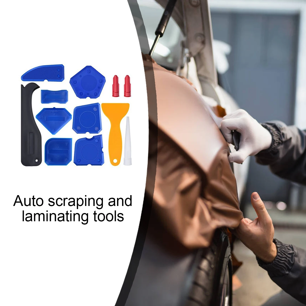 

Car scraper scraping tool glass window mobile phone film plastic small scraper glass glue automotive plastic triangle scraper