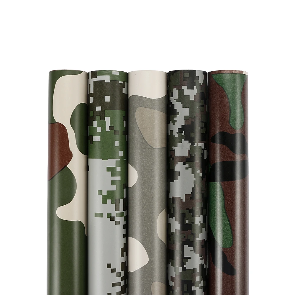 

60*200cm 60*500cm Camo Green Vinyl Film With Air Bubble Army Car Sticker Wrap Foil DIY Styling Scooter Motorcycle Wrapping Decal