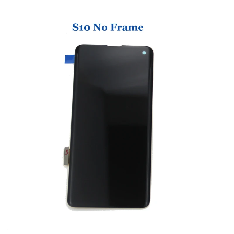 S10 No Frame Супер Amoled для samsung S10 ЖК для samsung Galaxy S10 G9730 S10 PLUS SM-G9750 G975F дисплей сенсорный экран дигитайзер - Цвет: S10 No Frame
