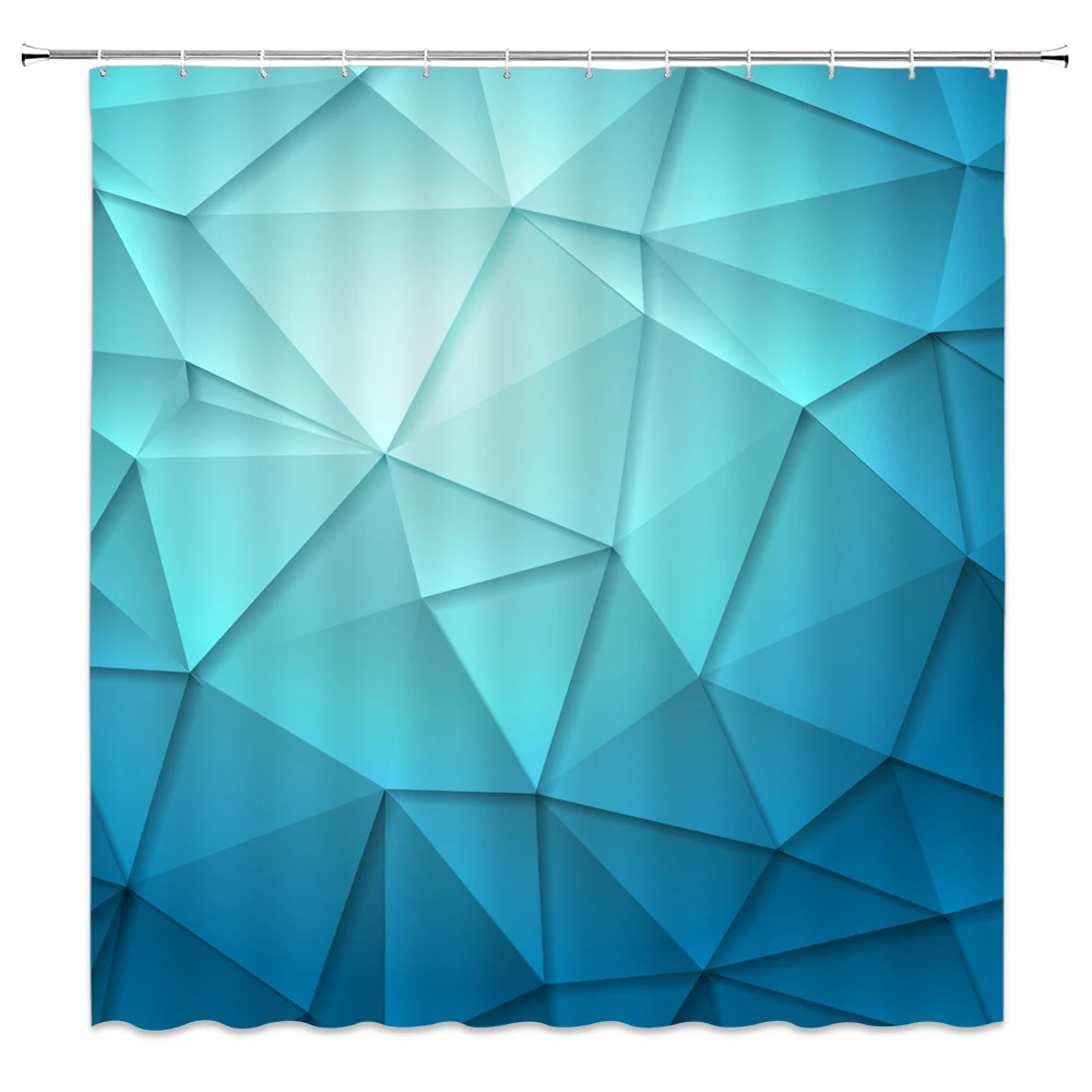 

Waterproof Colorful Shower Curtain Color Gradient Print Striped Bath for Bathroom Bathtub Bathing Cover Large Wide 12pcs Hook