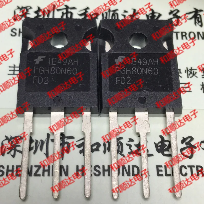 

10pcs/lot FGH80N60FD2 New stock TO-247 600V 80A