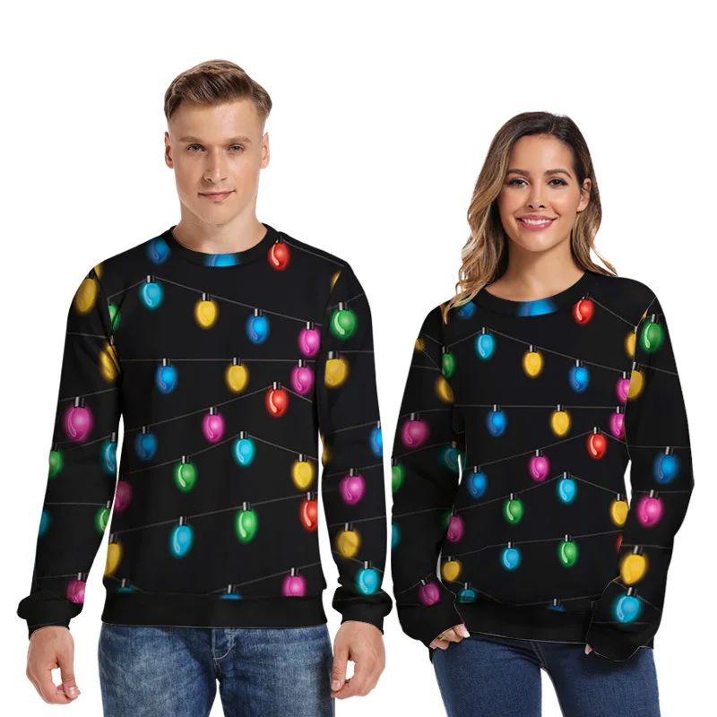 Креативный Рождественский светильник с 3D принтом новинка зимний Уродливый