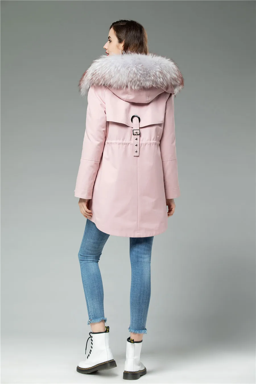 Куртка из натурального меха женская меховая подкладка для девочек натуральный