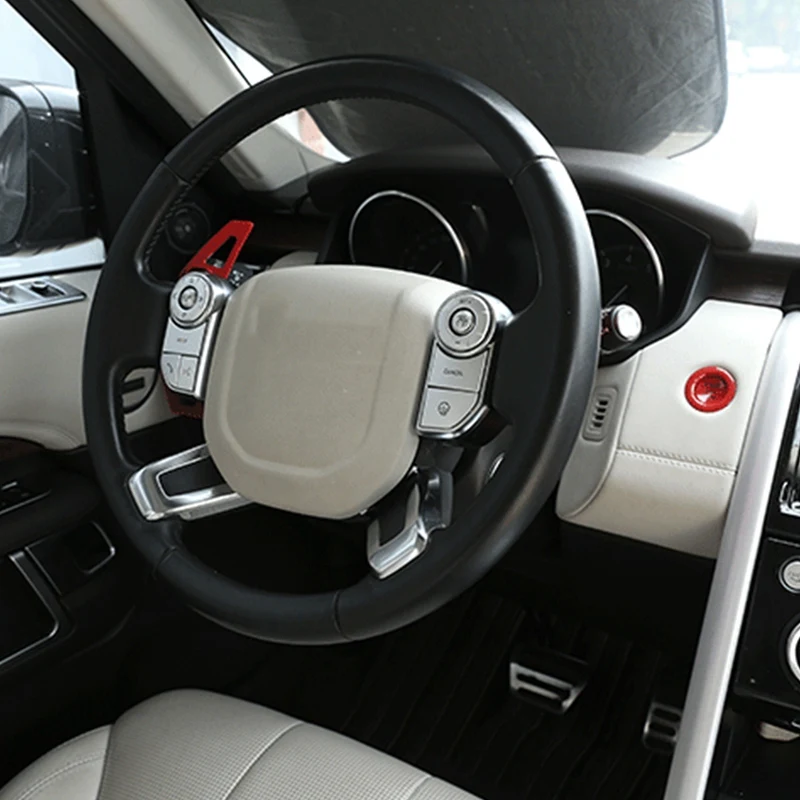 

Car Steering Wheel Button Patch Trim Frame Cover for Land Rover Discovery 5 Range Rover Sport