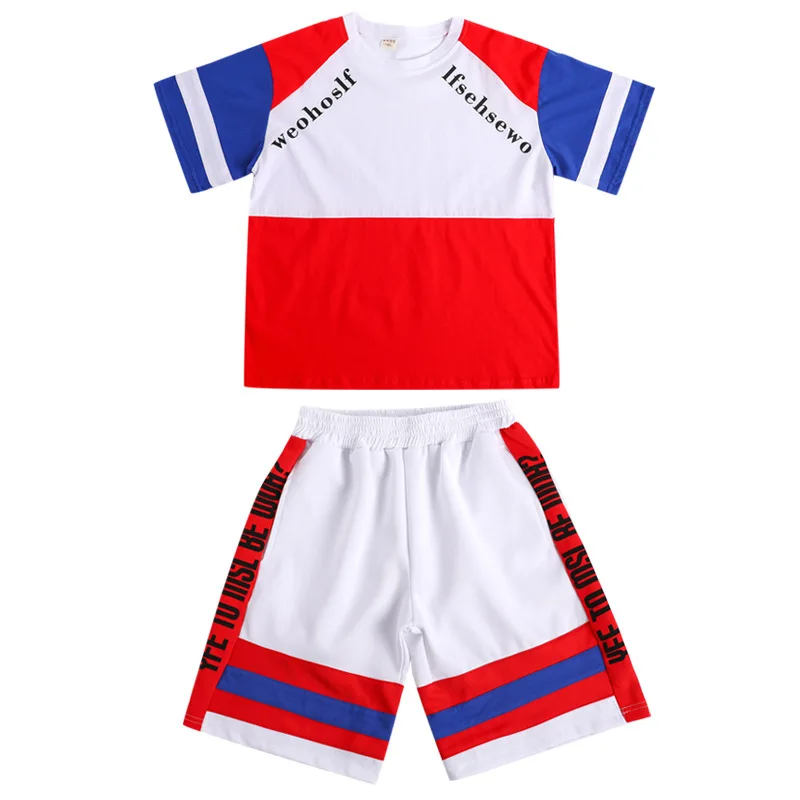 

Children Ballroom Jazz Dance Costumes Loose T-shirt Pants hip-hop Clothing Boys Modern Dance Stage wear Concert Street Outfits