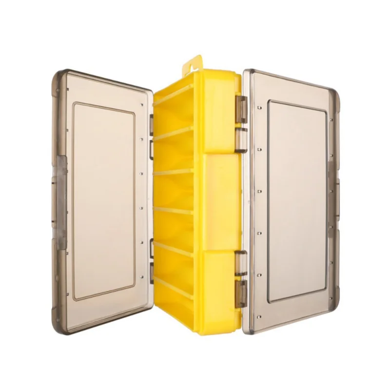 

Двойной водонепроницаемый бокс для рыболовных снастей с 12 отделениями