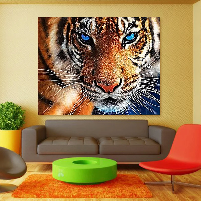 Гепард Черная пантера белый тигр живопись по номерам реалистичные картины