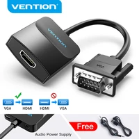 Vention VGA HDMI Adapter 1080P VGA Male HDMI Female Converter Cable With Audio USB Power for PS4 3 HDTV VGA HDMI Converter