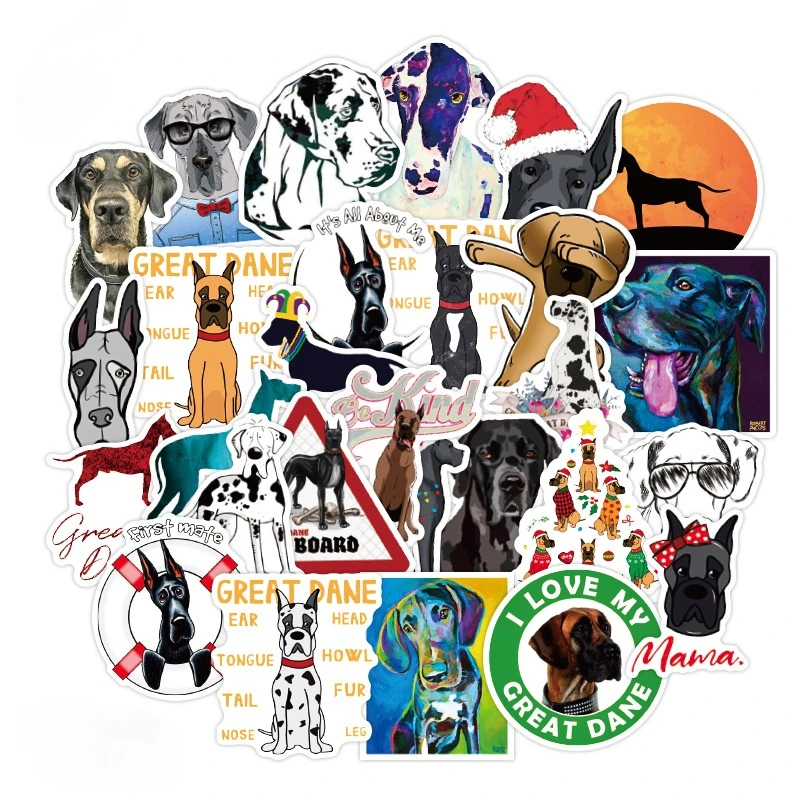 

50 шт./упак. великолепные наклейки для животных, граффити, чемодан, ноутбук, гитара, водонепроницаемые наклейки, игрушки