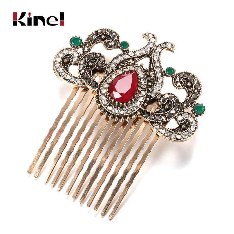 Full Rhinestone Arab Ethnic Hair Worn In A Bun Or Coil Jewelry Gift
