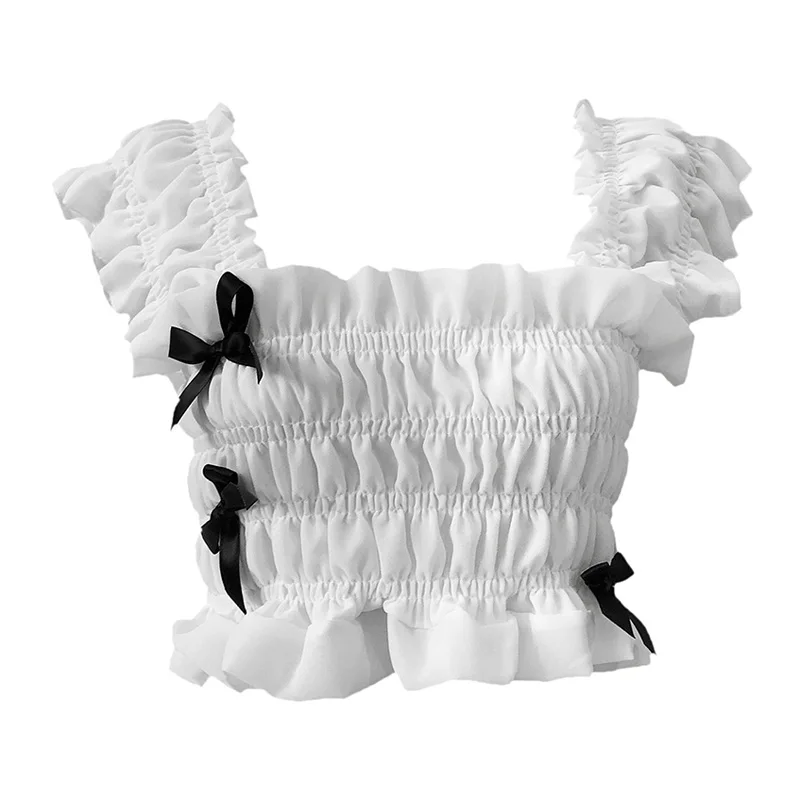 Топ PERHAPS U женский с воротником лодочкой однотонная майка без рукавов укороченный