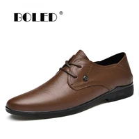 natural leather men dress shoes quality business luxury men casual shoes flats office wedding oxford shoes men