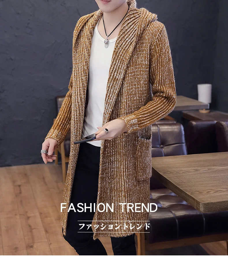 Мужской трикотажный свитер с V образным вырезом в английском стиле|Кардиганы| |