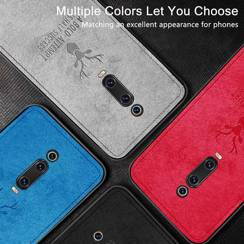 TPU Case For Xiaomi Mi 9t Pro Bumper Shockproof Soft Cloth Fabric Silicon Phone Cover on 9 t |