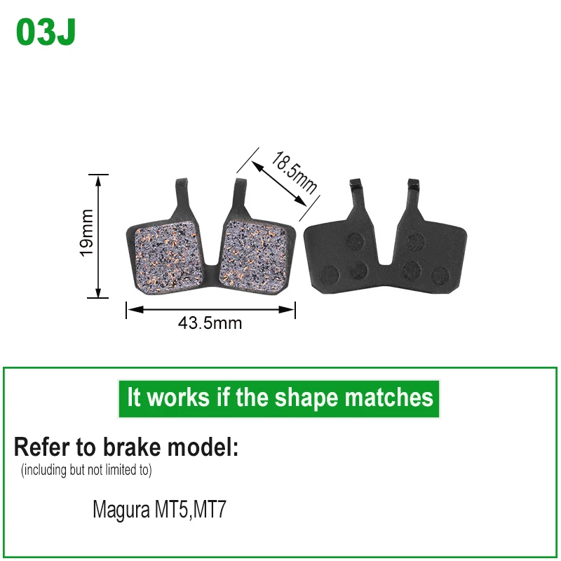 2 пары велосипедных тормозных колодок для горного велосипеда Shimano M9100 RS505 Sram Code MAGURA