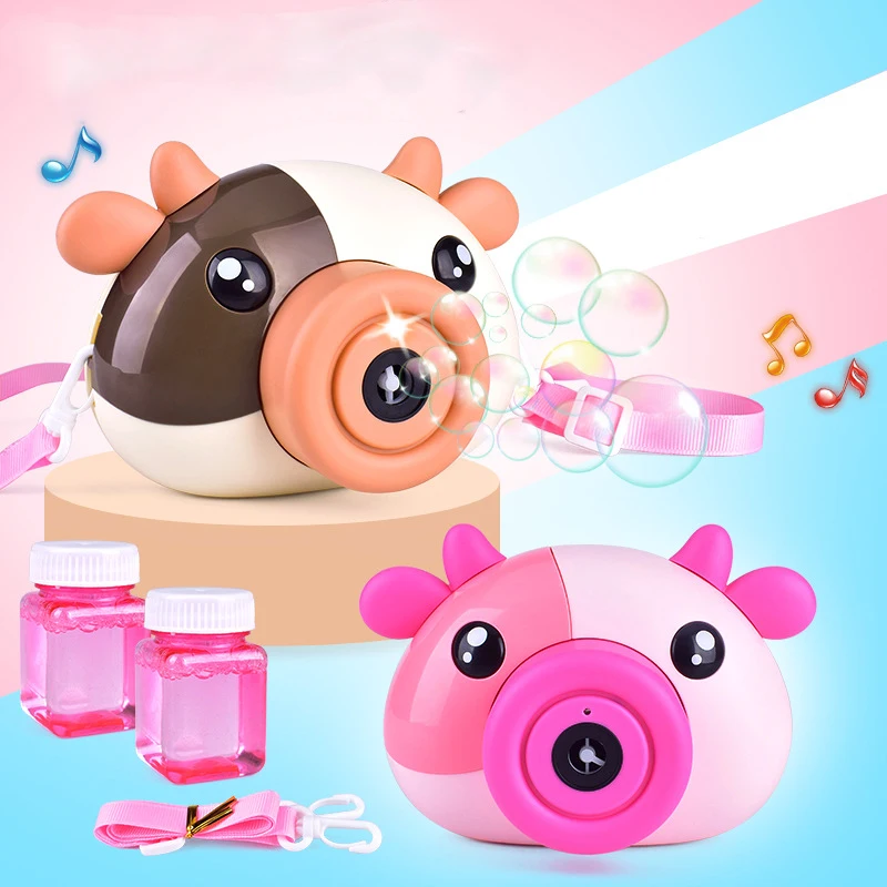 

Bubbles Machine Automatic Electric Bubble Blowing Camera Gun Stick Children Toys for Kids Outdoor Fun Sports Bath Toy Boys Girls
