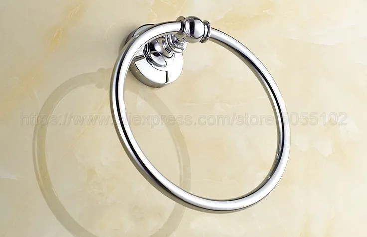 Полированный хромированный настенный держатель для полотенец банных аксессуары
