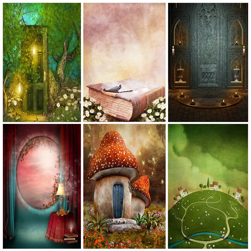 

Fairy Tale Wonderland Forest Jungle Fairy Dreamy Photo Backdrops Children Photography Backgrounds For Photo Studio 210403MST-01