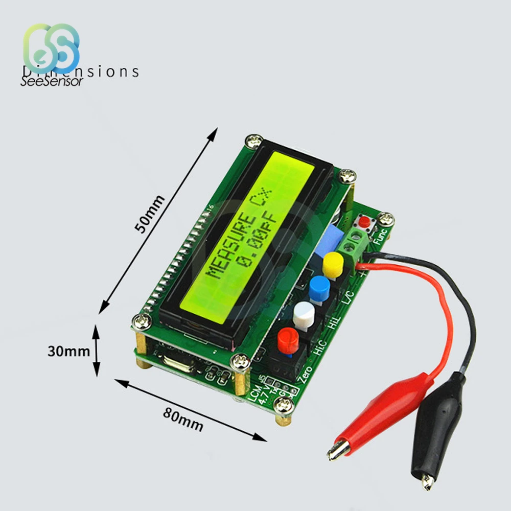 Измеритель емкости и индуктивности LC100-A тестер er с ЖК дисплеем диапазон частот 1